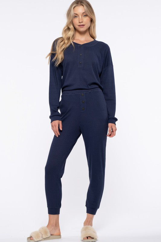 Waffle Knit Combo Set