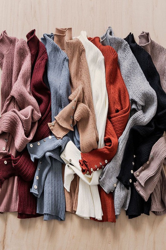 High Neck Long Sleeve Top