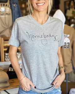 Baseball Homebody V-Neck Tee | Baseball Mom