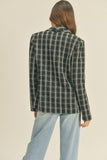 Textured Plaid Blazer