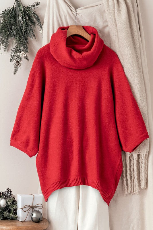 Dolman Cowl Neck Tunic