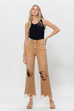 90s Vintage Crop Flare Jeans