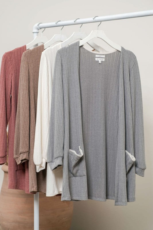 Ribbed Cardigan