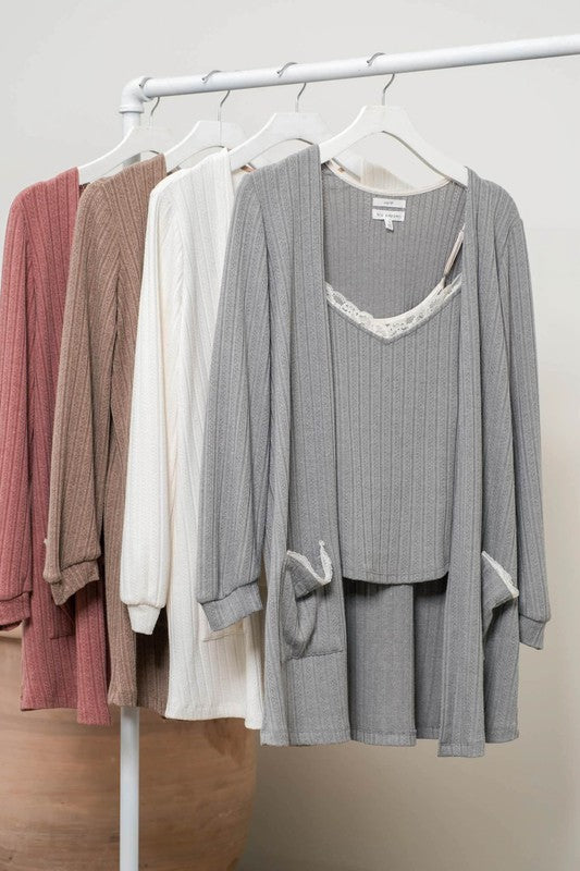 Ribbed Cardigan