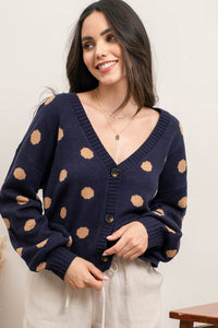 Polka Dot Button up Cardigan