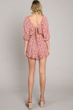 Tie Back Romper