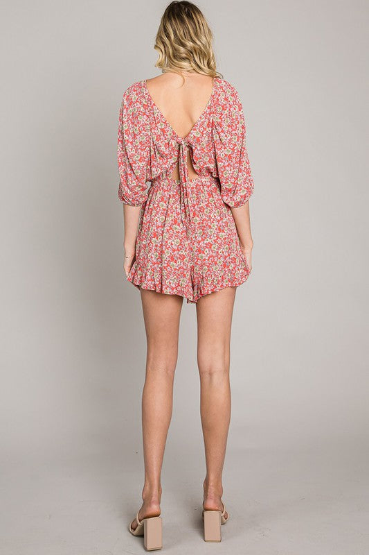 Tie Back Romper