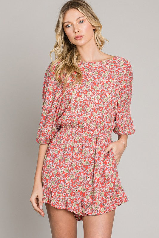 Tie Back Romper
