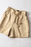 Elastic Drawstring Shorts