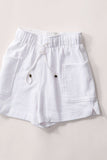 Elastic Drawstring Shorts