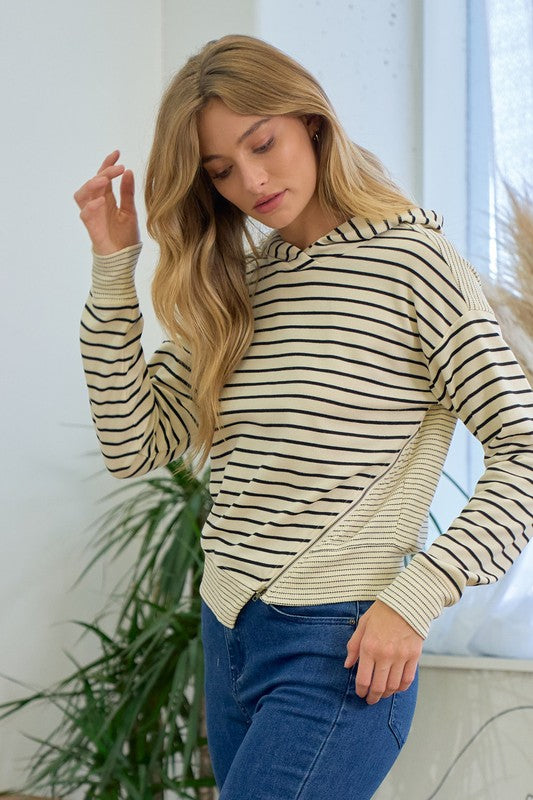 Asymmetrical Fleece Hoodie