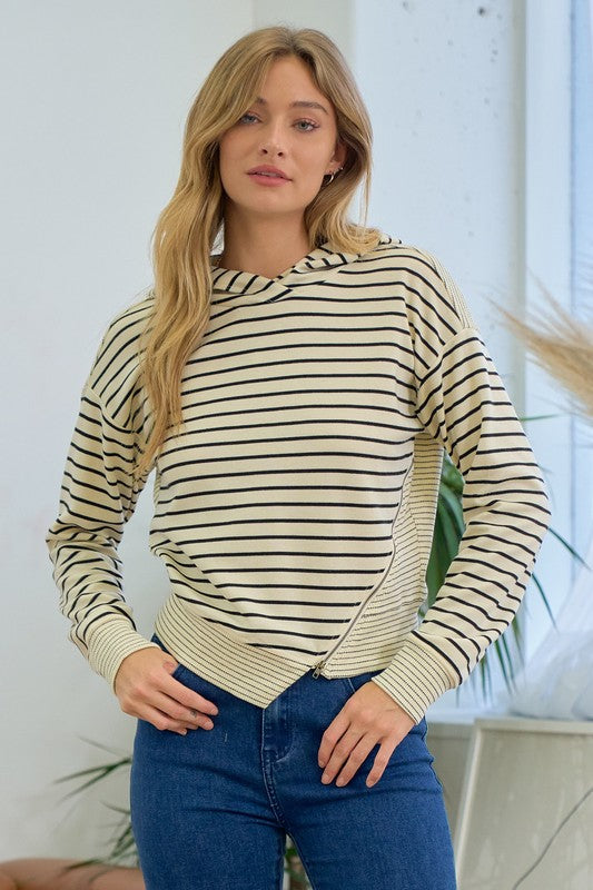 Asymmetrical Fleece Hoodie
