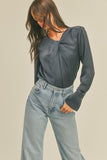 Cuff Sleeve Blouse