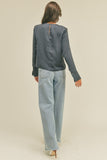 Cuff Sleeve Blouse