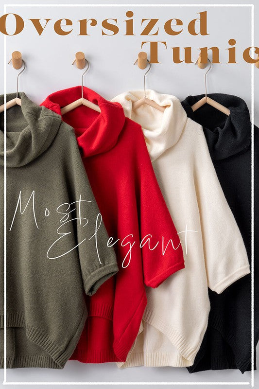 Dolman Cowl Neck Tunic
