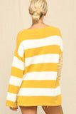 Relaxed Fit Contrast Sweater