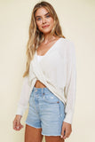 Twist Front Sweater