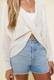 Twist Front Sweater