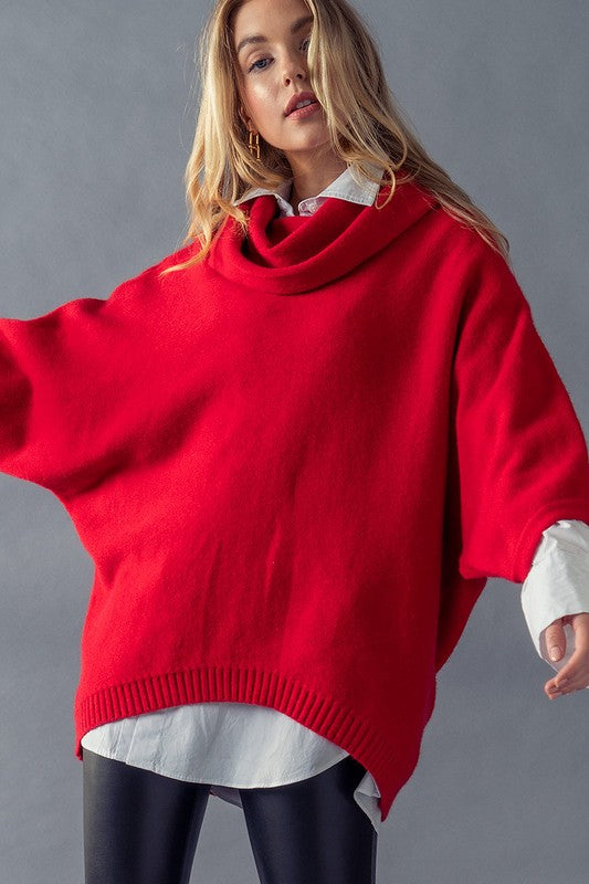 Dolman Cowl Neck Tunic