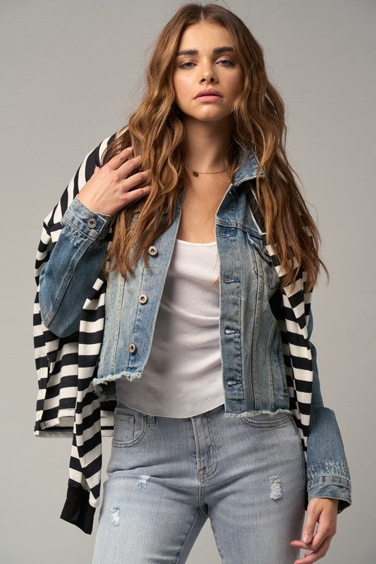 Cropped Denim Jacket