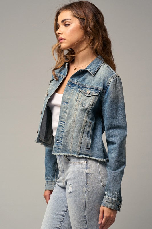 Cropped Denim Jacket