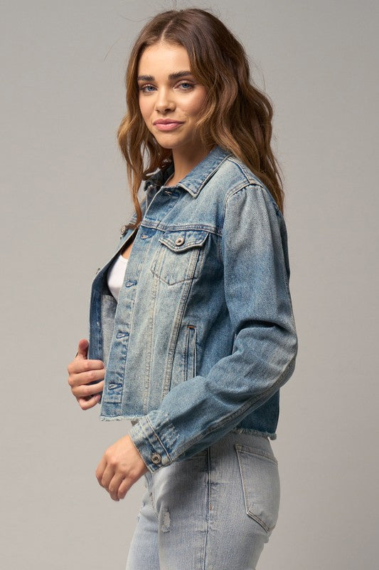 Cropped Denim Jacket
