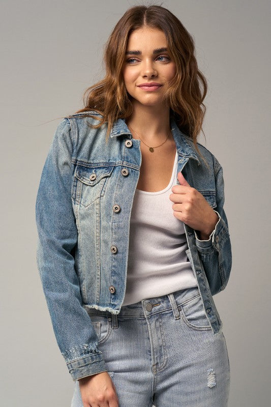 Cropped Denim Jacket