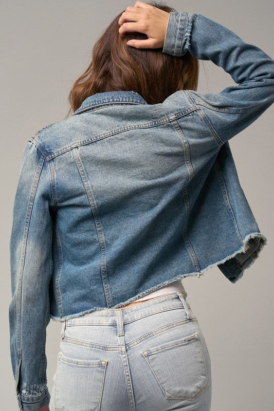Cropped Denim Jacket