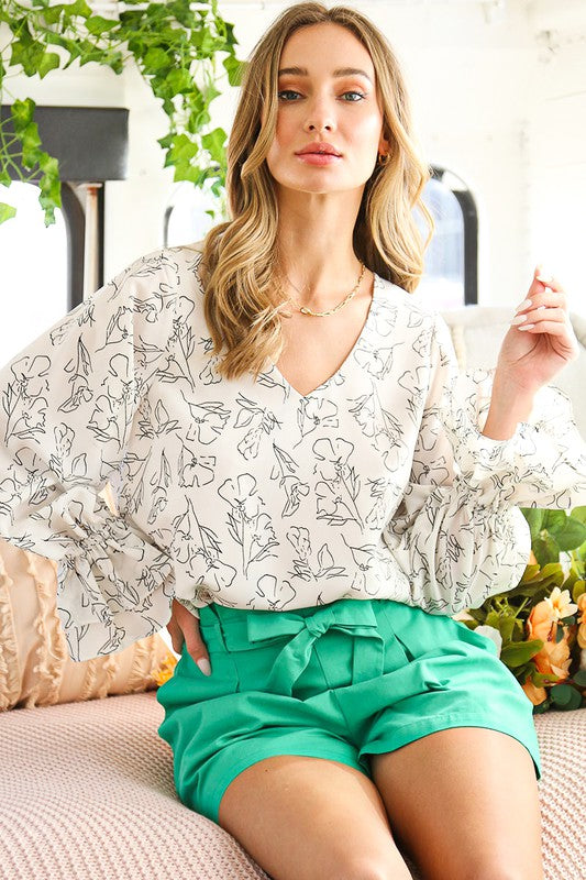 Floral Print Woven Blouse