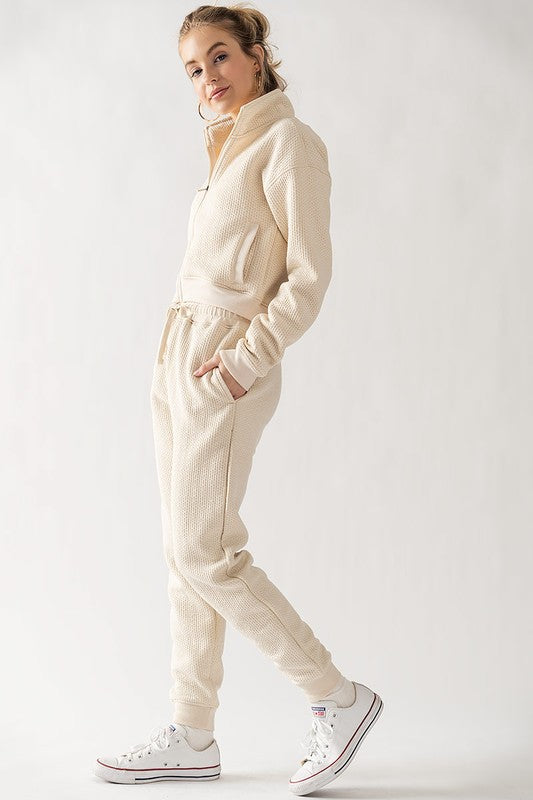 Easy Fit Quilted Jogger and Top Separates