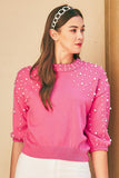 Pearl Round Neck Sweater