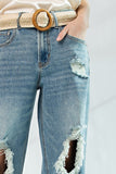 Distressed Wide Denim Pants