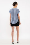 Shoulder Lined Lace Woven Top