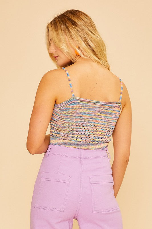 Multi Color Cropped Cami