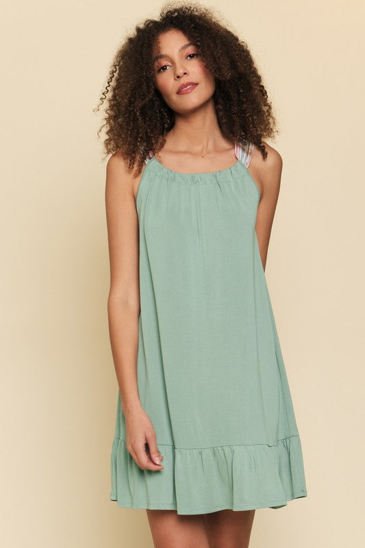 Chiffon Tie Modal Dress