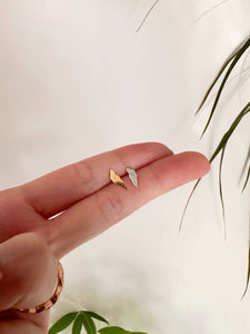 PD01 Angel Wing Begonia Plant Studs earrings | Hypoallergenic