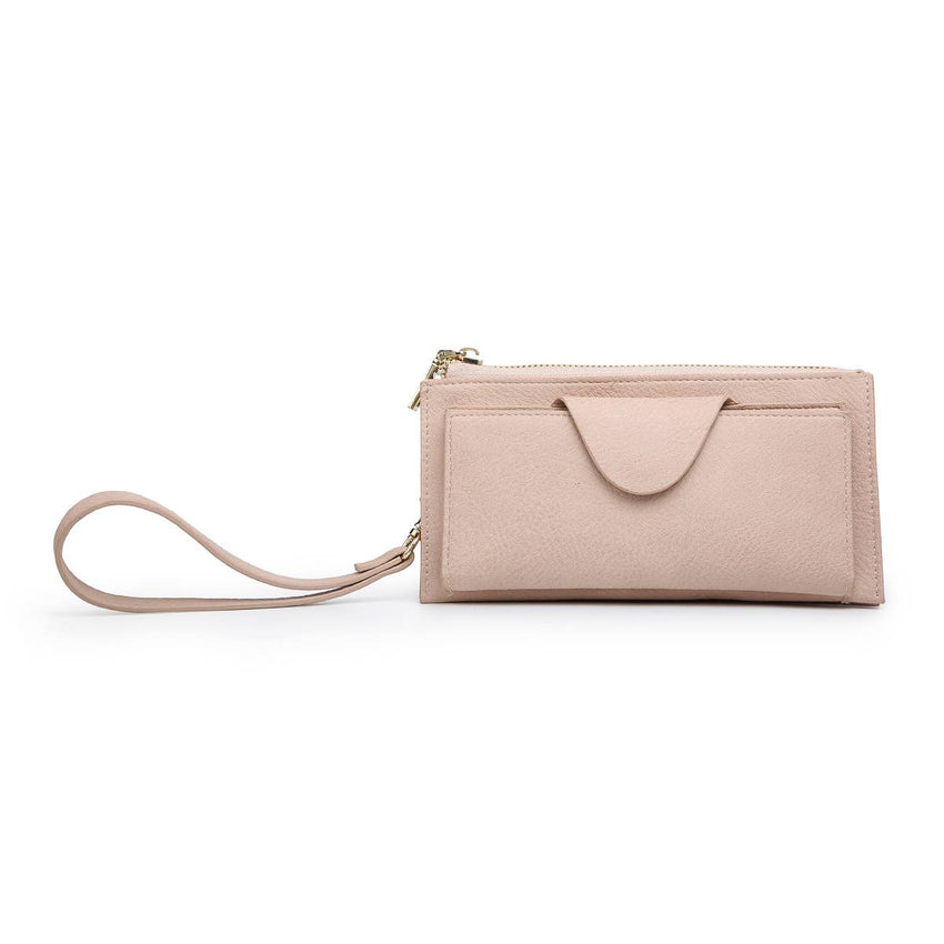 Wallet w/ Snap Closure - Light Pink