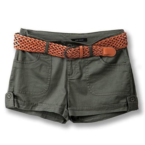Junior Boho Cotton Twill Shorts