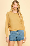 Crewneck Pullover Sweater Camel