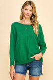 Boatneck Sweater Pullover