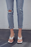 Mid Rise Girlfriend Jeans