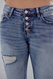 Mid Rise Girlfriend Jeans