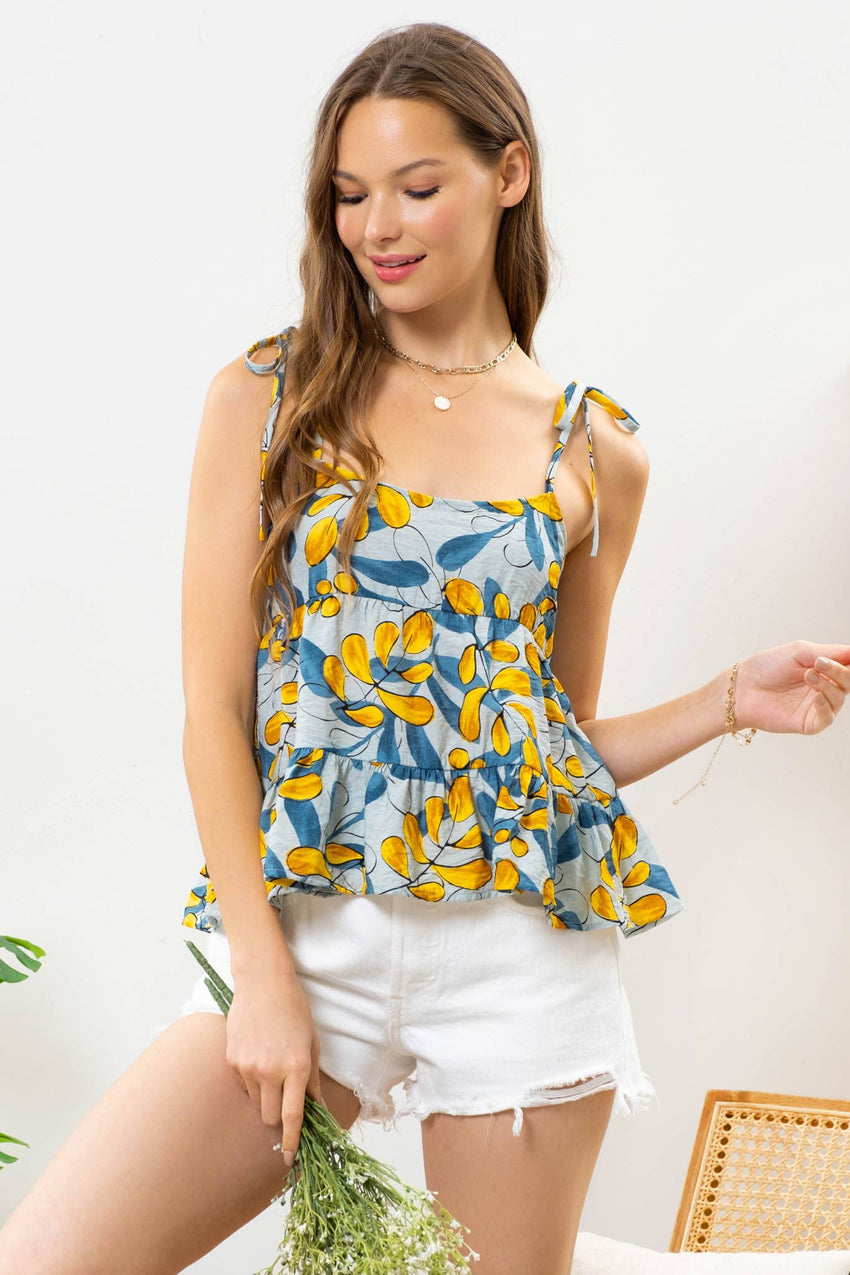 Leaf Babydoll top
