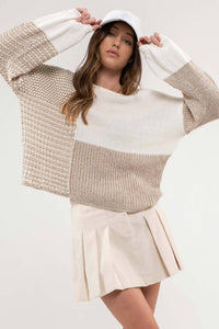 Colorblock Knit Sweater