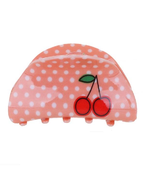 Fruit Print Hair Claw Clip