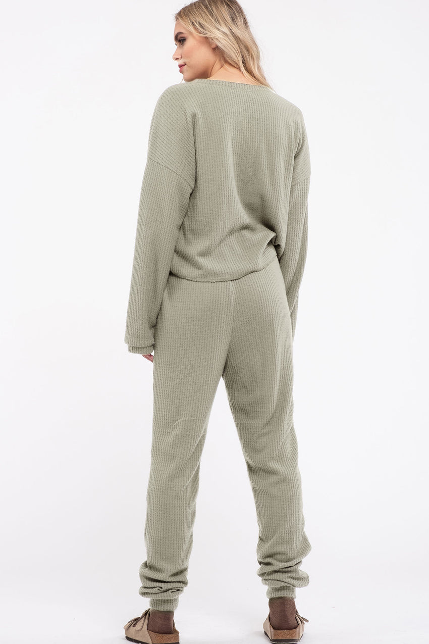 Waffle Knit Combo Set
