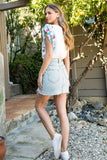 Printed Flutter Sleeves Top