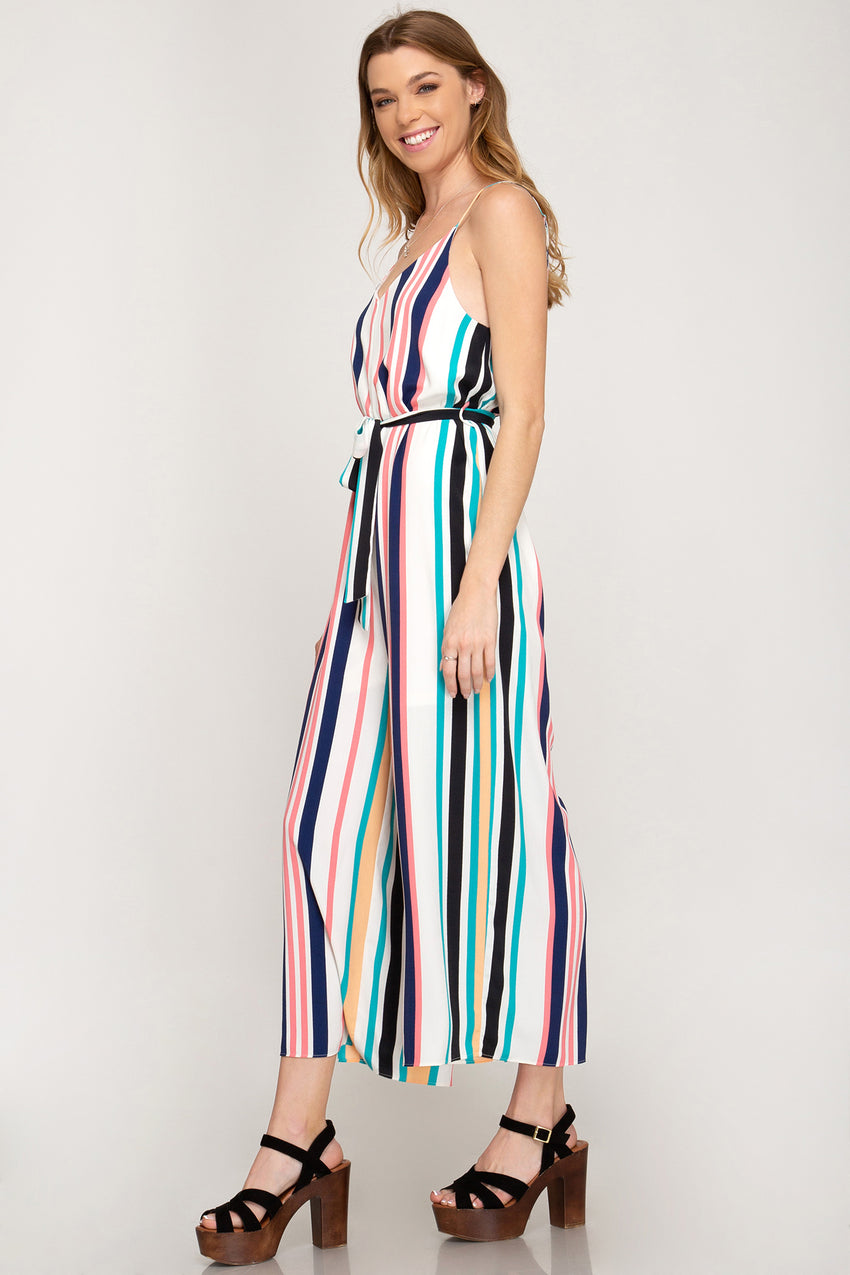 Adriana Striped Jumpsuit