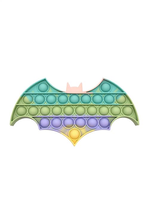 Multi Color Bat Bubble Push Pop Sensory Fidget Toy
