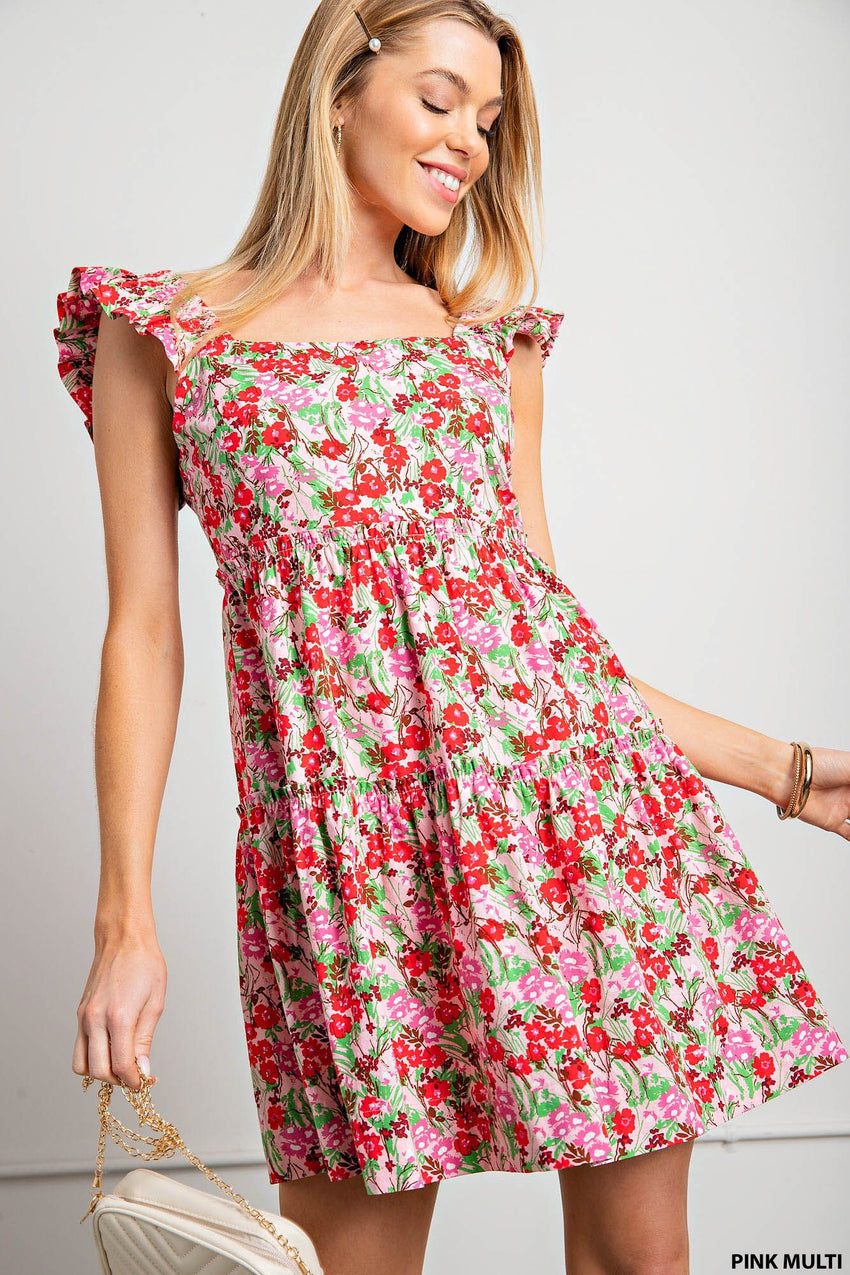 Floral Tiered Dress